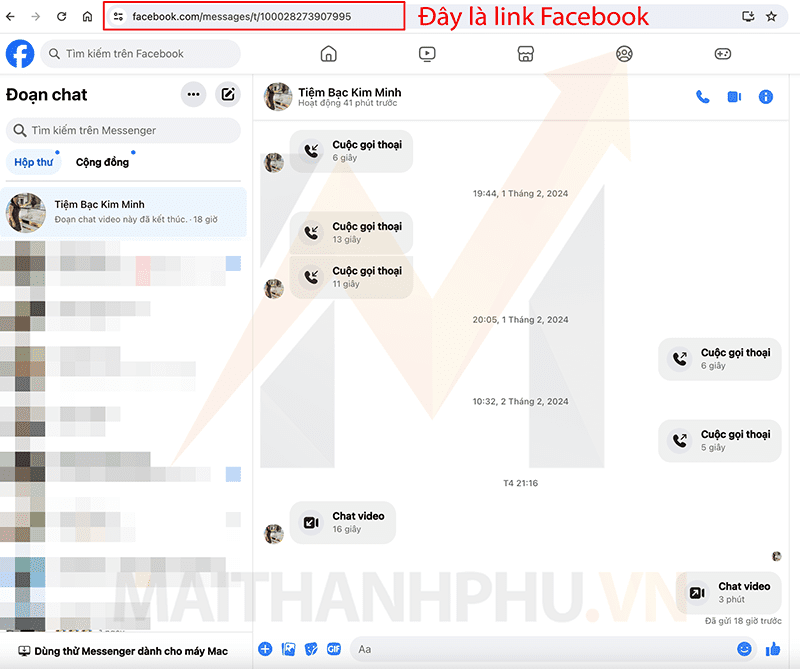 Cách lấy link Facebook người khác