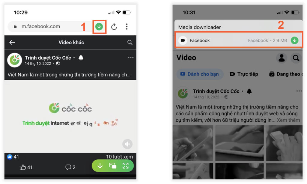 Tải video từ Facebook về điện thoại iPhone